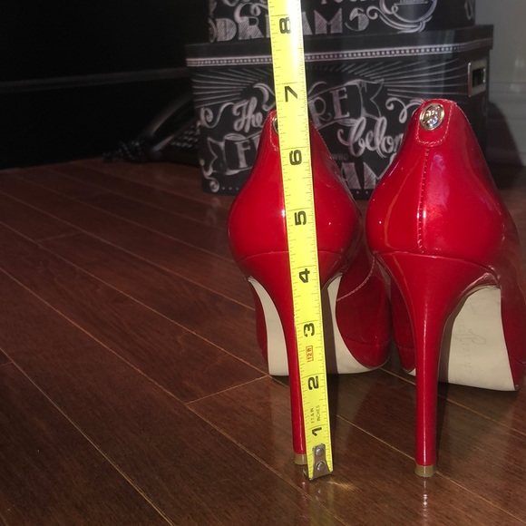 Ivanka Trump Red Platform Shoes - Picture 7 of 8